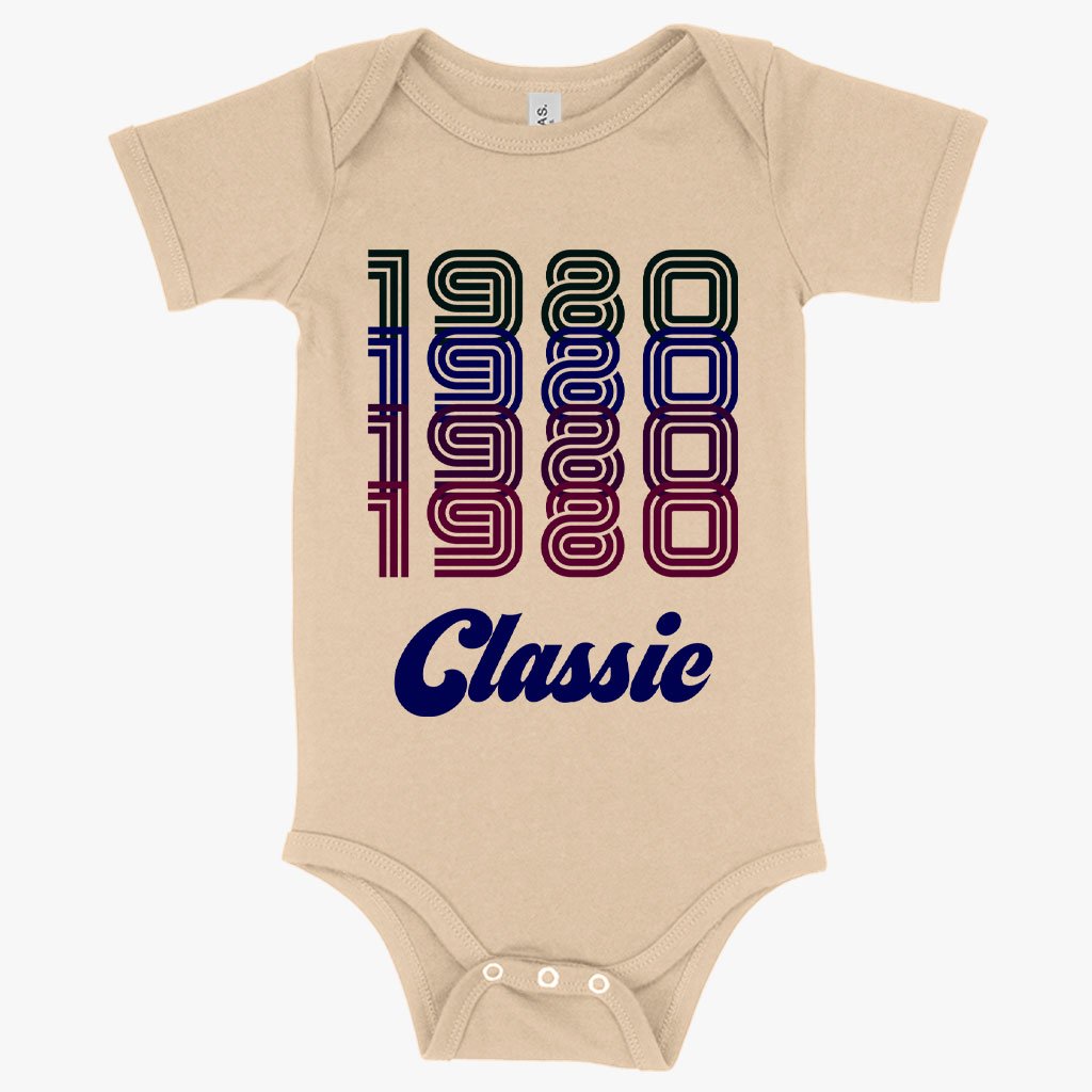 Baby Jersey 1980 Classic Onesie - 1980 Onesie - 80s Onesie